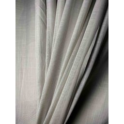 Cortina no Tecido Linho Flamê Cinza com Forro Microfibra Cinza - 1,35l X 2,60a - 1