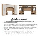 Ver imagem 2 de Guarda Roupas Modulado Selene Queen 6 Módulos com Armário Gavetas Cabideiro Cabeceira 160cm MDP
