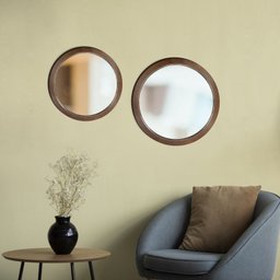 Espelho Decorativo Sandy 45cm Redondo - 3 Espelho Decorativo Sandy 45cm Redondo - 3