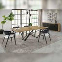 Ver imagem 2 de Mesa de Jantar de Madeira e Base de Ferro 238cm Forge