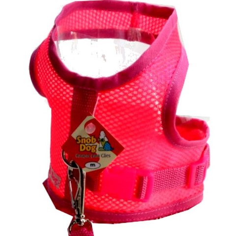 Coleira para Cachorros +Guia Snobdog - GG - Fúcsia