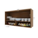 Ver mais imagens de Cozinha Modulada Torre Quente Aéreo 2 Portas Ripado  5 Peças Florença