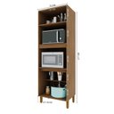 Ver imagem 7 de Cozinha Modulada Torre Quente Aéreo 2 Portas Ripado  5 Peças Florença