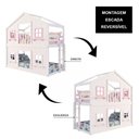 Ver imagem 6 de Beliche Montessoriano Casinha Dos Sonhos com Fechamento Inferior Branco em Madeira Maciça Branco |