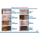 Ver imagem 5 de Armário Aéreo Cozinha Elena 2 Ptas c/Vid 120cm Of White MGM