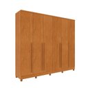 Ver imagem 3 de Guarda-Roupa Casal 6 Portas 8 Gavetas com Pés e Puxador MDF Yescasa Cinamomo Portugal