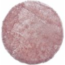 Ver imagem 1 de Tapete para Sala Quarto Macio Felpudo Mumbai 150 Redondo Rosa