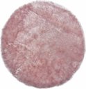 Ver imagem 1 de Tapete para Sala Quarto Macio Felpudo Mumbai 150 Redondo Rosa