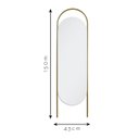 Ver imagem 4 de Espelho Decorativo de Chão Portal Fit 43x150cm Oblongo