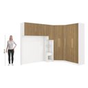 Ver imagem 4 de Quarto Modulado Kappesberg Adapt Branco/Nogueira 7 Peças 296cm x 210cm