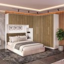 Ver imagem 1 de Quarto Modulado Kappesberg Adapt Branco/Nogueira 7 Peças 296cm x 210cm