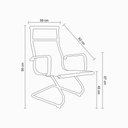 Ver imagem 5 de Cadeira Office Sevilha Baixa Telinha Base Fixa Várias Cores - Rivatti