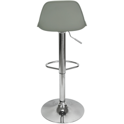 Kit 2 Banquetas Joly Luisa Eames Saarinen Base Giratória Cromada - Cinza - 5
