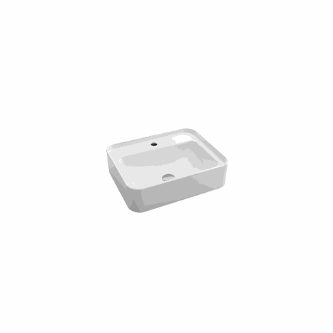 Cuba de Apoio Retangular Rt16 com Mesa 500x400x140mm White - Docol Louças Docol Louças