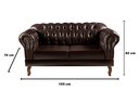 Ver imagem 7 de Sofá 2 Lugares Com 2 Poltronas Chesterfield Capitonê Dom Pedro - Couríssimo Marrom Café