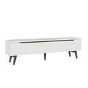 Ver mais imagens de Rack para Tv até 80 Polegadas 180cm 2 Portas 1 Gaveta Branco/rustic Doha Madesa