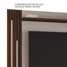 Painel Agrado para Tv até 65" Jcm Movelaria - Off/café Soft - 4