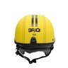 Capacete Coquinho Scooter Moto Elétrica Bike Couro Amarelo - 4