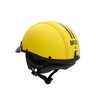 Capacete Coquinho Scooter Moto Elétrica Bike Couro Amarelo - 3