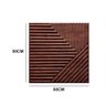 Kit 10 Placas 3d Efeito Madeira Ripado Abstrato - 50x50cm - 3