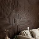 Ver imagem 5 de Kit 10 Placas 3d Efeito Madeira Ripado Abstrato - 50x50cm