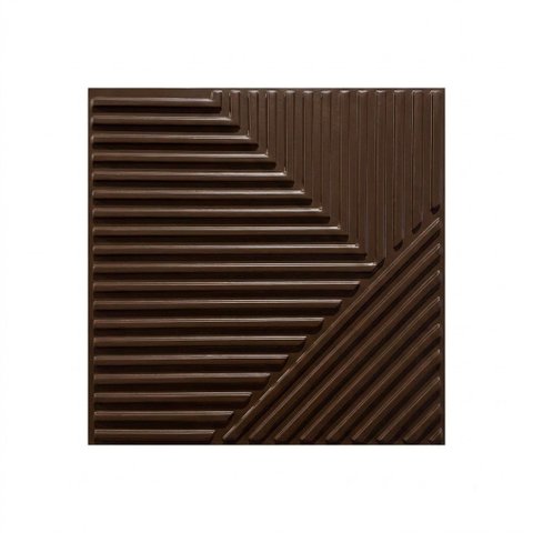 Kit 10 Placas 3d Efeito Madeira Ripado Abstrato - 50x50cm