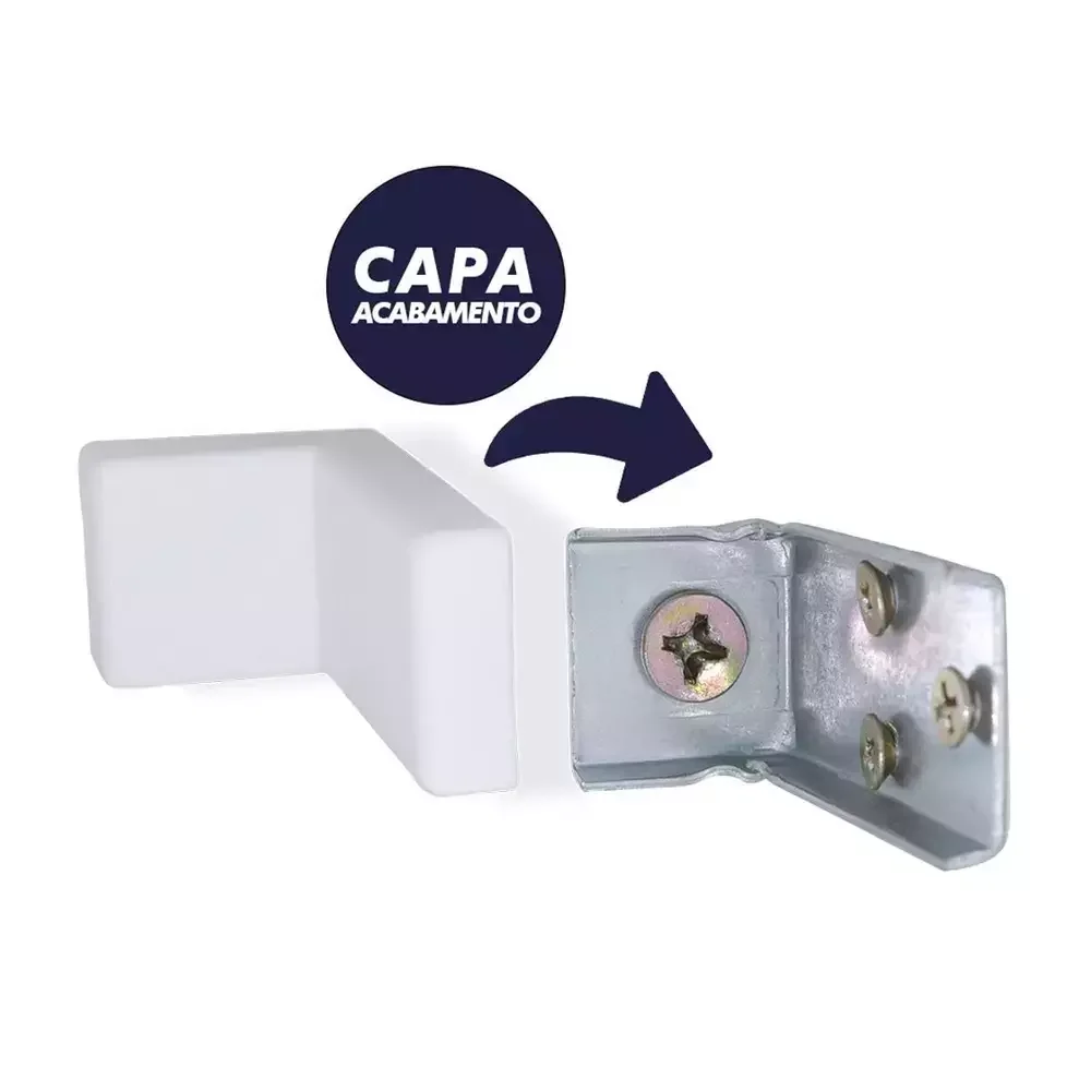 Ver imagem 5 de Rack Suspenso Branco com 4 Prateleiras Nichos