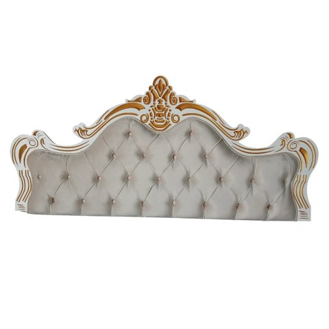 Cabeceira Entalhada Capitonê P/ Cama Box Queen Veludo - Jl