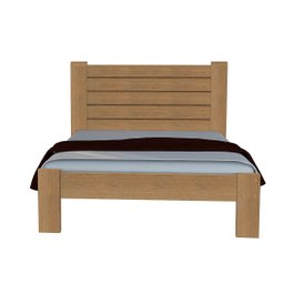 Cama Casal Malbec Madeira Maciça Angelim Pedra/tauari Imbuia - 7