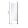 Espelho de Corpo Reto Fit 150x43cm Retangular - 4