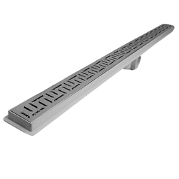 Ralo Linear Seca o Box 5x70 Banheiro Inox Oriente Coletor Cinza Saídas 40mm e Tela (5cm X 70cm) - 2