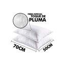 Ver imagem 4 de Travesseiro Fibras Siliconadas Plus Percal 200 Fios Kit C/ 4 Un 70x50x15 - Ortobom