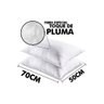 Travesseiro Fibras Siliconadas Plus Percal 200 Fios Kit C/ 4 Un 70x50x15 - Ortobom - 4