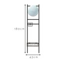 Ver imagem 4 de Espelho de Parede Tali 43x180cm com Cestos P e G - 40x40 Quadrado Cantos