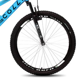Bicicleta Gps Aro 26 Aero 21 Marchas Freios V-brake em Aço Carbono Azul Champanhe - Colli Bike - 4