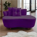 Ver mais imagens de Namoradeira Sofá Feijão Suria Orgânica Veludo Roxo
