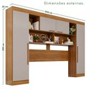 Ver imagem 4 de Guarda-Roupa de Canto com Espelho Modulado 11 Portas 4 Gavetas Portugal Off White/Cinamomo/Off-White