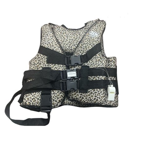 Colete Infantil Auxilia na Flutuação Oncinha Não Fura