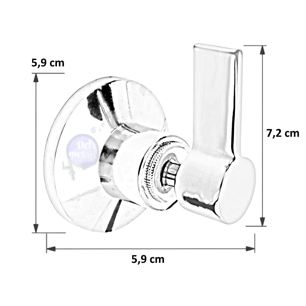Acabamento Registro Alavanca C-65 Luxo Metal Padrão Deca Cor: Cromado 3/4 - 1