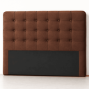 Ver imagem 1 de Cabeceira King 195 cm para Cama Box Estofada Ana em Veludo Premium com Frame e Pés
