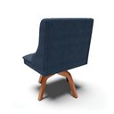 Ver imagem 6 de Kit 04 Cadeiras de Jantar Liz Suede Azul Marinho Base Giratória de Madeira MM30 – D'Rossi