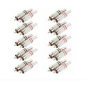 Ver imagem 3 de Plug Rca 6mm Metal Pr/vm C/mola Níquel 10 Pares Alta Qualid