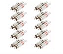 Ver imagem 3 de Plug Rca 6mm Metal Pr/vm C/mola Níquel 10 Pares Alta Qualid