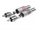 Ver imagem 2 de Plug Rca 6mm Metal Pr/vm C/mola Níquel 10 Pares Alta Qualid