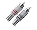 Ver imagem 1 de Plug Rca 6mm Metal Pr/vm C/mola Níquel 10 Pares Alta Qualid