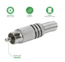 Ver imagem 4 de Plug Rca 6mm Metal Pr/vm C/mola Níquel 10 Pares Alta Qualid