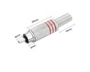 Ver imagem 5 de Plug Rca 6mm Metal Pr/vm C/mola Níquel 10 Pares Alta Qualid
