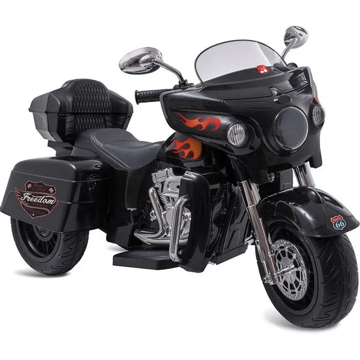 Moto Eletrica Infantil Bandeirante King Rider 12V Black Preta - 1