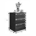 Ver imagem 4 de Mesa de Cabeceira Perça 3 Gavetas - Benetil