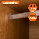 Ver imagem 4 de Guarda-Roupa Casal 3 Portas de Correr 1 Porta com Vidro Reflecta com LED 5 Gavetas Portugal Carvalho